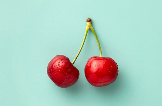 Cherries on Turquiose